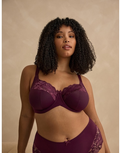 Sculptresse Amara Full Cup Plum Wired Bra